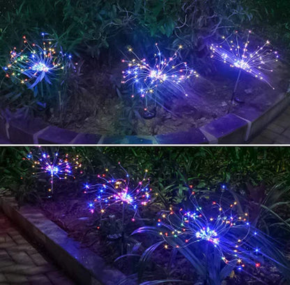 Solar LED String Lights with Copper Wire for Outdoor Garden Decoration, Starry Christmas Lights