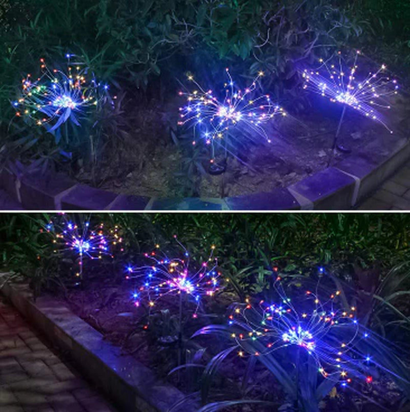 Solar LED String Lights with Copper Wire for Outdoor Garden Decoration, Starry Christmas Lights