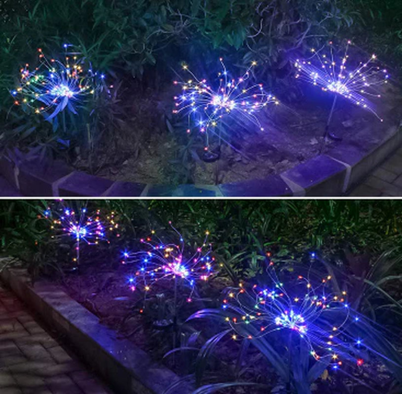 Solar LED String Lights with Copper Wire for Outdoor Garden Decoration, Starry Christmas Lights