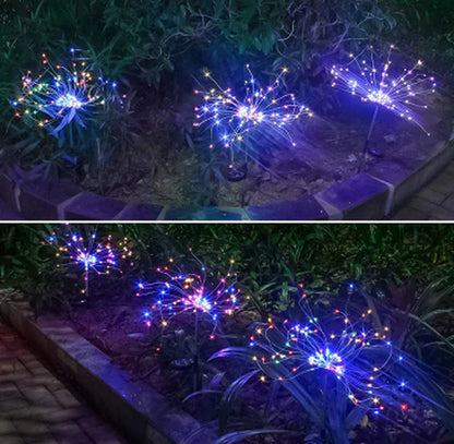 Solar LED String Lights with Copper Wire for Outdoor Garden Decoration, Starry Christmas Lights