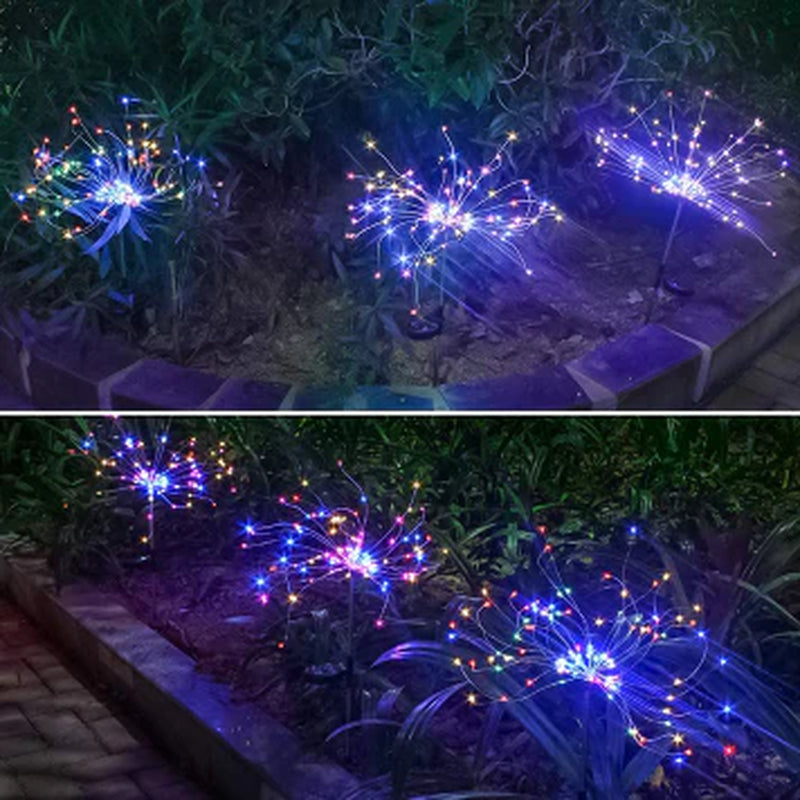 Solar LED String Lights with Copper Wire for Outdoor Garden Decoration, Starry Christmas Lights