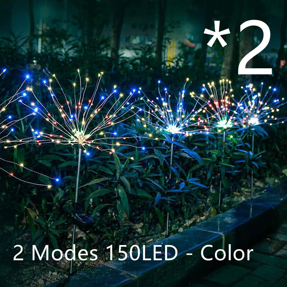 Solar LED String Lights with Copper Wire for Outdoor Garden Decoration, Starry Christmas Lights