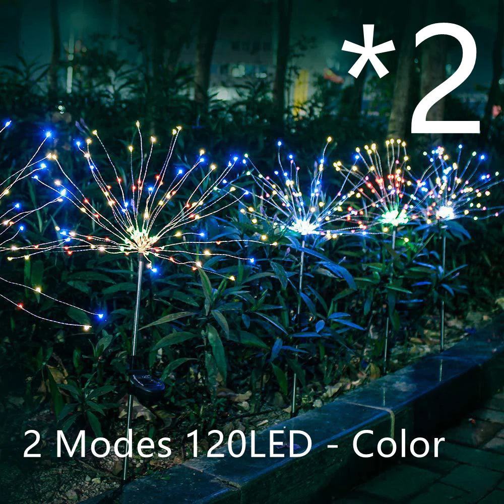 Solar LED String Lights with Copper Wire for Outdoor Garden Decoration, Starry Christmas Lights
