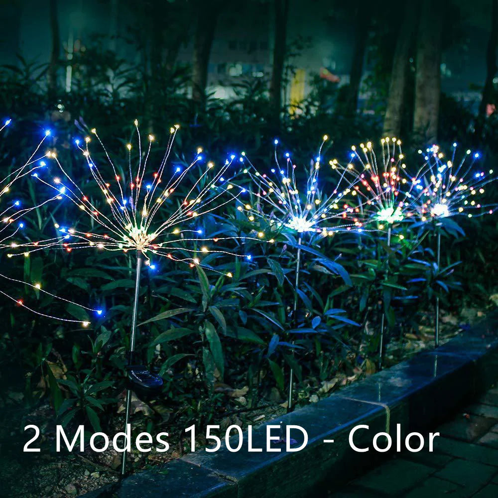 Solar LED String Lights with Copper Wire for Outdoor Garden Decoration, Starry Christmas Lights