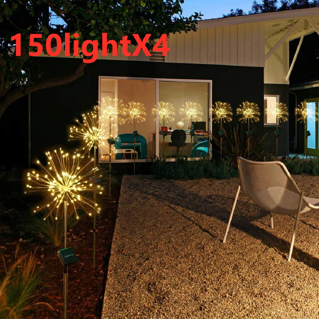 Solar LED String Lights with Copper Wire for Outdoor Garden Decoration, Starry Christmas Lights