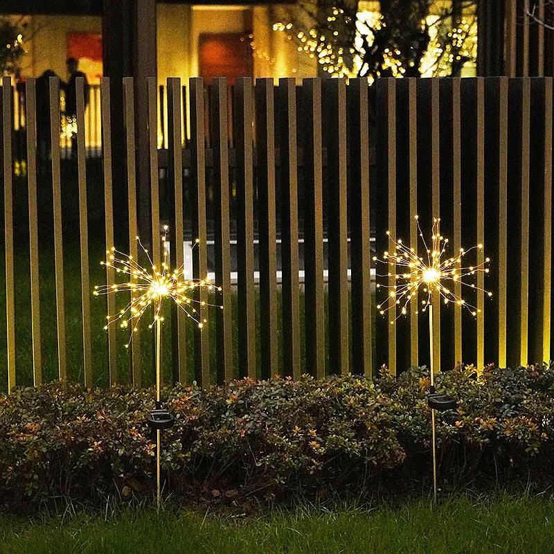 Solar LED String Lights with Copper Wire for Outdoor Garden Decoration, Starry Christmas Lights