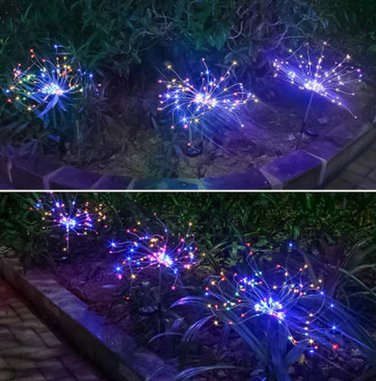 Solar LED String Lights with Copper Wire for Outdoor Garden Decoration, Starry Christmas Lights