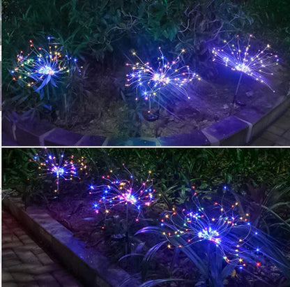 Solar LED String Lights with Copper Wire for Outdoor Garden Decoration, Starry Christmas Lights